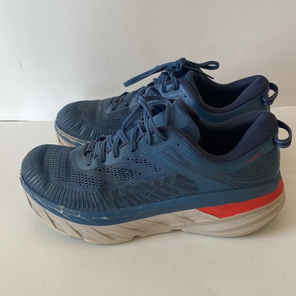 Hoka One One Bondi 7 Wide EE Real Teal, Outer Space Sz 10 - Picture 3 of 16